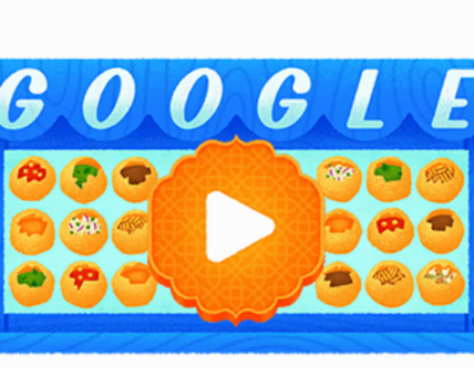 Google Doodle Celebrating Pani Puri
